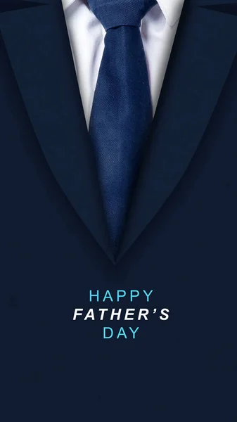 Babam Renkli Bir Arka Planda Takım Elbise Kravat Takıyor Babalar — Stok fotoğraf