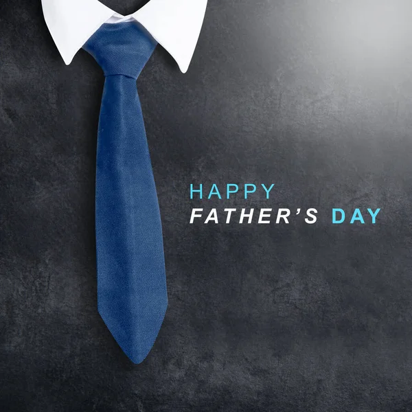Πατέρας Φοράει Κοστούμι Και Γραβάτα Έγχρωμο Φόντο Πατέρες Έννοια Ημέρα — Φωτογραφία Αρχείου