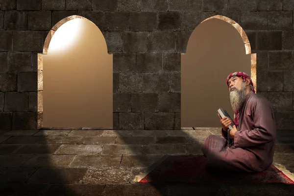 코란을 기도용 구슬을 모스크 이슬람 — 스톡 사진