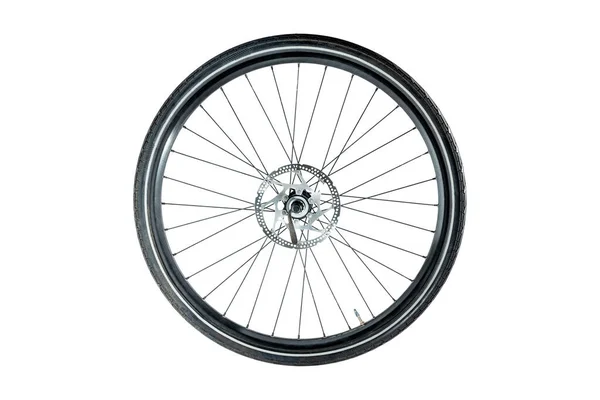 Bicycle Wheel Isolated White Background — Stock Photo, Image