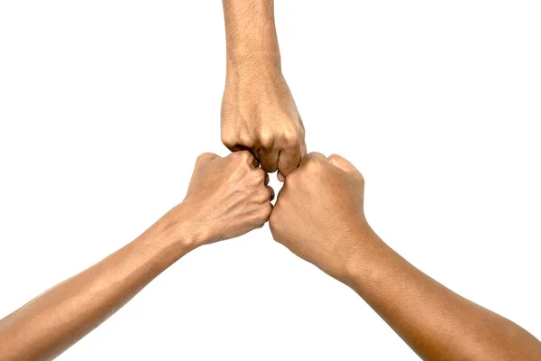Hand Gesture Friendship Isolated White Background — Stock Photo, Image