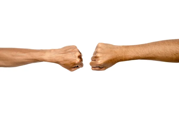 Hand Gesture Friendship Isolated White Background — Stock Photo, Image