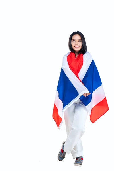 Asiatische Frauen Feiern Thailands Unabhängigkeitstag Dezember Indem Sie Die Thailändische — Stockfoto