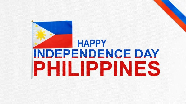 Color Bandera Filipinas Filipinas Concepto Del Día Independencia —  Fotos de Stock