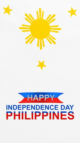 Cor Bandeira Filipina Conceito Dia Independência Das Filipinas — Fotografia de Stock