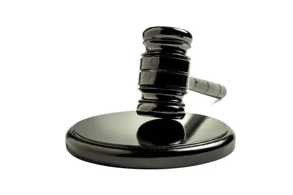 Judge Gavel Soundboard White Background Law Justice Concept — Stock Photo, Image