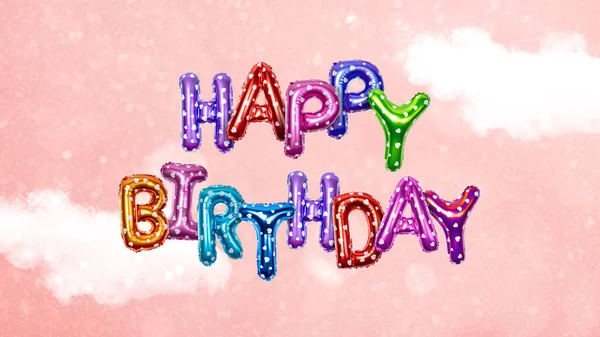 Happy Birthday Greetings Bright Backgrounds Happy Birthday Card — Stock Photo, Image