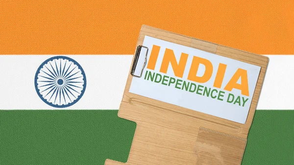 Pomarańczowy Biały Zielony Kolor Flagi Indyjskiej Koncepcja Dnia Niepodległości Indii — Zdjęcie stockowe