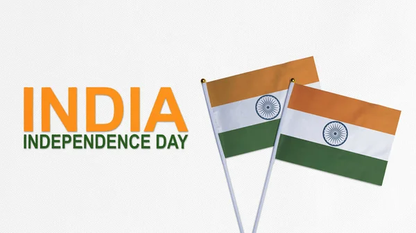 Indyjska Flaga Koncepcja Dnia Niepodległości Indii — Zdjęcie stockowe