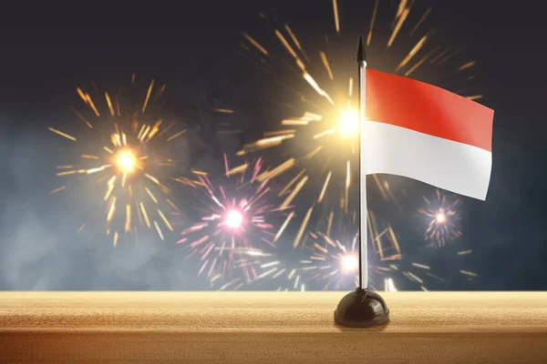 인도네시아 깃발의 빨간색과 — 스톡 사진