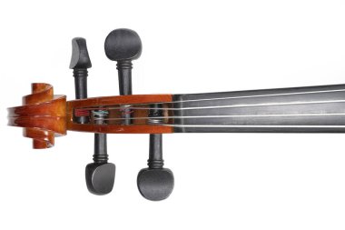 Keman orkestrası müzik aleti beyaz arkaplan üzerinde izole