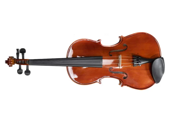 在白色背景下孤立的小提琴管弦乐队乐器 — 图库照片