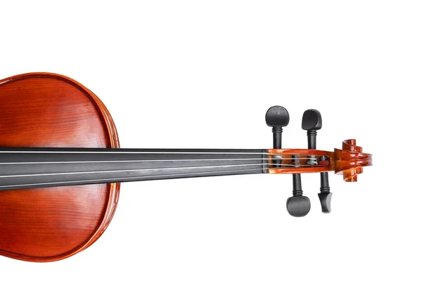 Violin Orchestra Musical Instrument Isolated White Background — Stock Photo, Image
