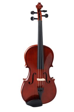 Keman orkestrası müzik aleti beyaz arkaplan üzerinde izole