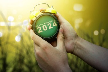 İnsan eli saati 2024. Mutlu yıllar 2024