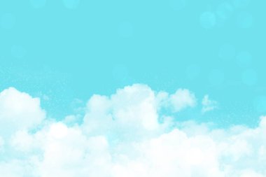 Mavi arkaplanlı bulutlu manzaralar