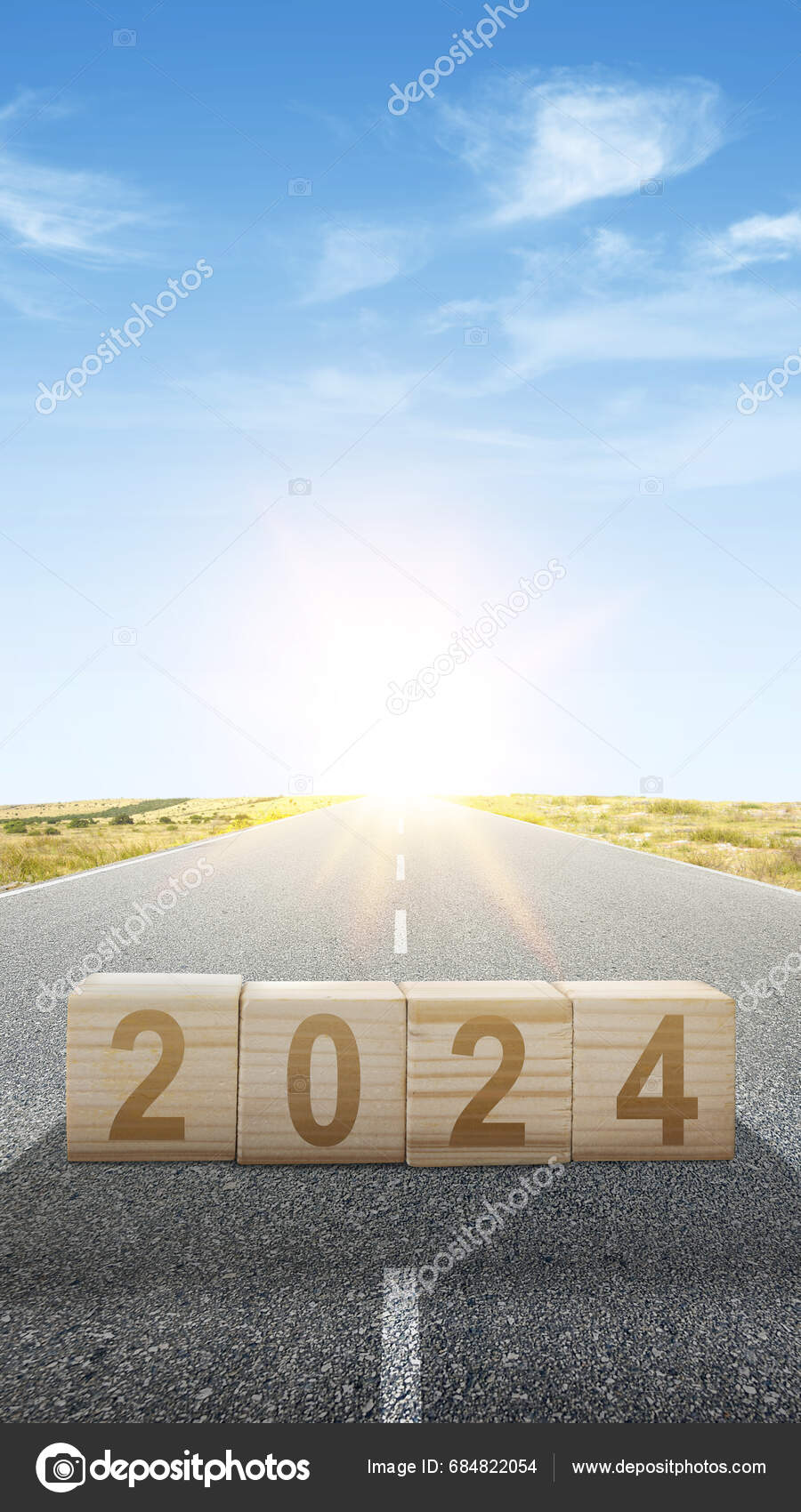 Street 2024 Way 2024 Happy New Year 2024 Stock Photo by ©leolintang