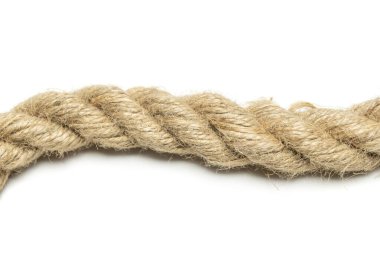 Beyaz arkaplan üzerinde izole halat