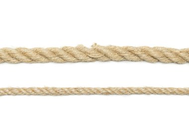 Beyaz arkaplan üzerinde izole halat