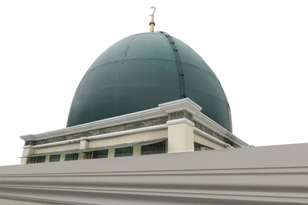 清真寺的穹顶被白色的背景隔开了 — 图库照片