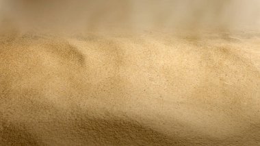 Tozlu kumun yakın görüntüsü. Doku arkaplanı için kum