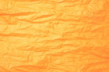 Doku arkaplanı için renkli buruşmuş kağıdın yakın görünümü