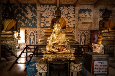 Nakhon Pathom, Şubat 04, 2023. Wat Wang Rang Man, bu bölgede ibadet etmek için güzel bir tapınak..