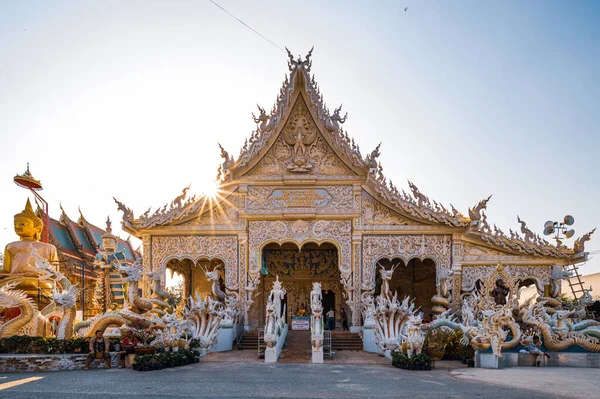 Nakhon Pathom Février 2023 Wat Wang Rang Man Beau Temple — Photo