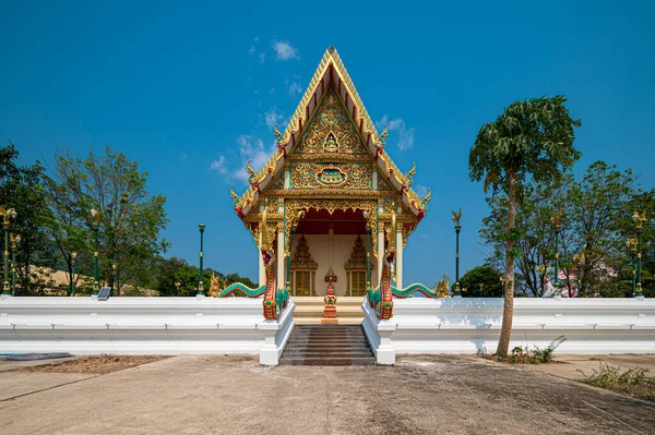 Nakhon Nayok Março 2023 Makha Bucha Park Lugar Religioso Havin — Fotografia de Stock