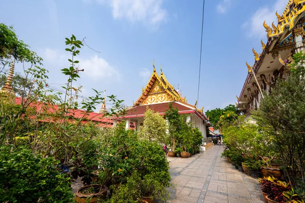 Nakhon Pathom Maart 2023 Wat Don Wai Tranquil Boeddhistische Tempel — Stockfoto
