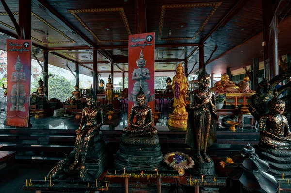 Nakhon Pathom Março 2023 Wat Don Wai Templo Budista Tranquilo — Fotografia de Stock