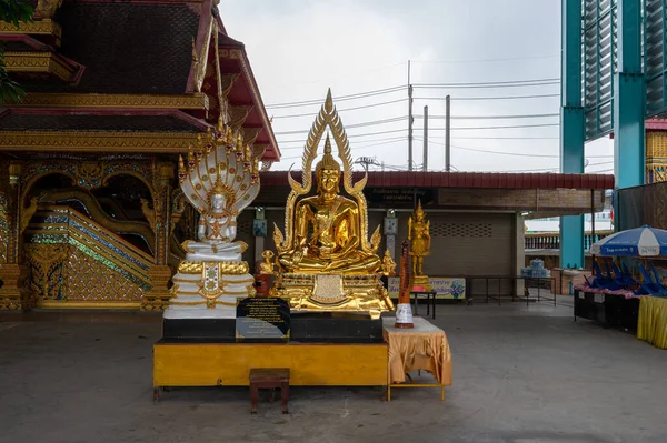 Chonburi Março 2023 Wat Huay Yai Templo Budista Popular Para — Fotografia de Stock