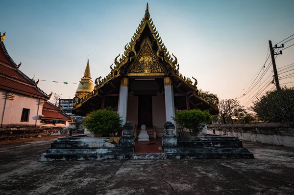 Uttaradit Thaïlande Mars 2023 Wat Phra Brommathat Thung Yang Vieux — Photo