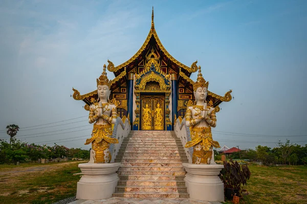 Lopburi Abril 2023 Wat Phra Nang Chamadevi Sereno Ambiente Calmante — Fotografia de Stock