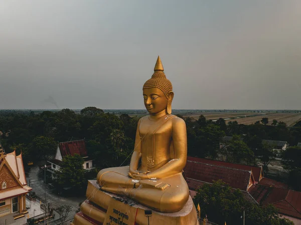 Nakhon Nayok Março 2023 Wat Sunthon Phi Chi Ram Templo — Fotografia de Stock