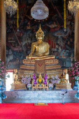 Buddha heykeli phra suang theang tapınağında, chiang mai, thailand