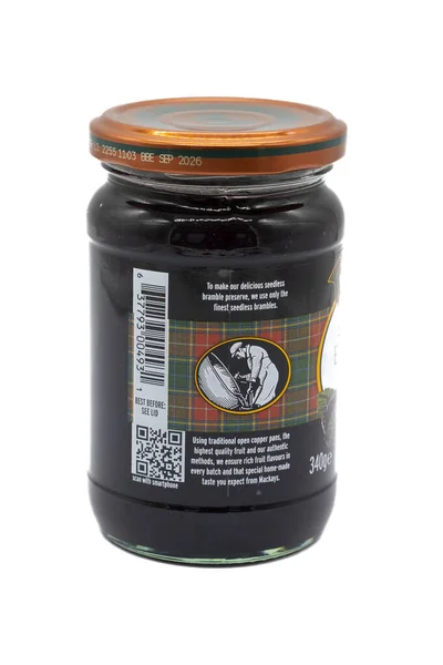 Irvine Escócia Reino Unido Fevereiro 2023 Mackays Branded Seedless Bramble — Fotografia de Stock