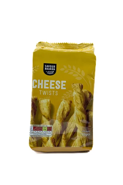 Irvine Skotlandia Inggris Maret 2023 Aldi Bermerek Savour Bakes Cheese — Stok Foto