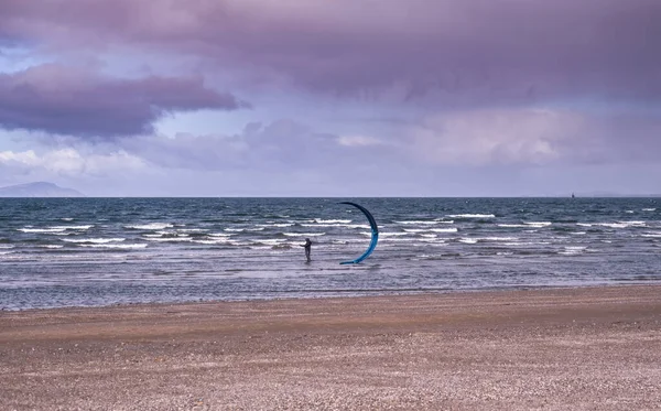 Wind Surf Una Playa Escocesa Costa Oeste Escocia — Foto de Stock