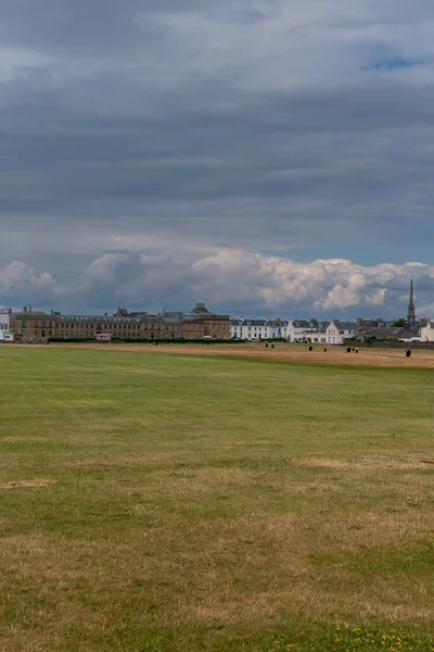 Looking Town Ayr South Promenade Showing County Municipal Buildings Town — Stock Photo, Image