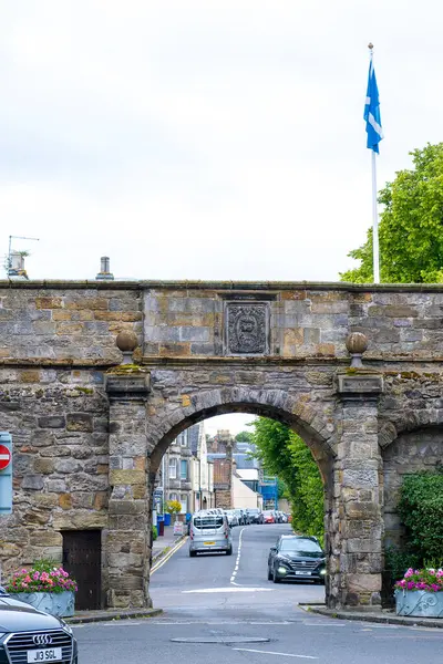 stock image St Andrews, Scotland, UK - July 13, 2024 :Iconic architecture and West Port Gate  St Andrews Scotland.