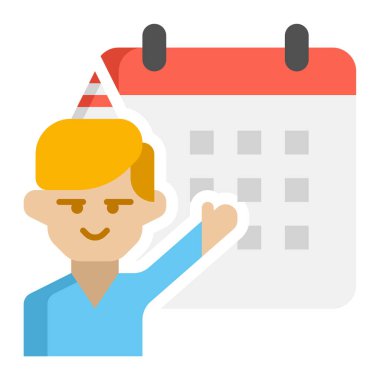 takvim düz simgesi tasarımı