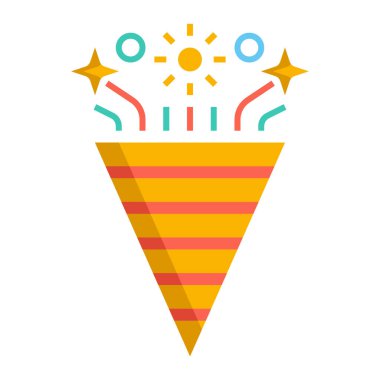 Kutlama simgesinin vektör illüstrasyonu