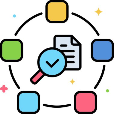 işletme yönetimi renk simgesi