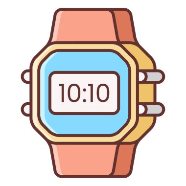 Kol saati ikon vektör illüstrasyonu