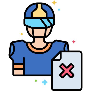 Tasarlanmamış Oyuncu simgesi, vektör illüstrasyonu