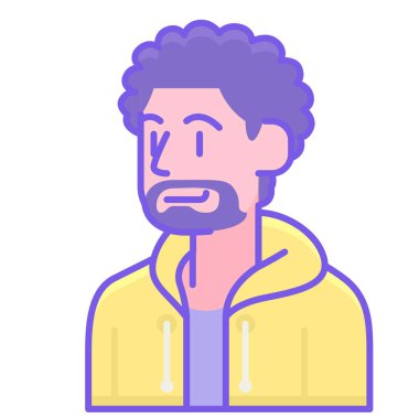 Man character avatar vektör illüstrasyon grafik tasarımı