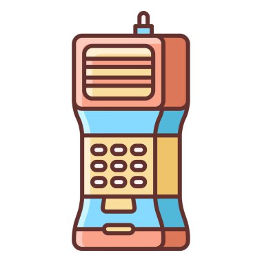 izole edilmiş ikon vektör illüstrasyon tasarımlı telefon