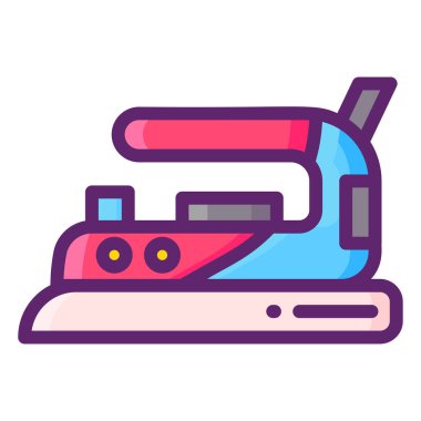 Giysiler Demir ikonu. izole vektör illüstrasyonu