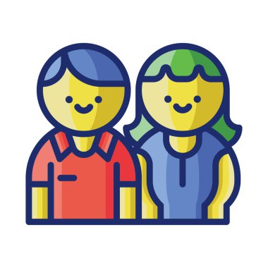 Beyaz arkaplanda ebeveyn simgesi 